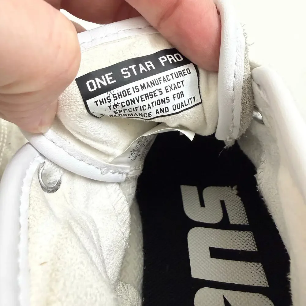 Converse x Alexis Sablone One Star Pro Mid Sneakers Gray Suede Sz 7.5